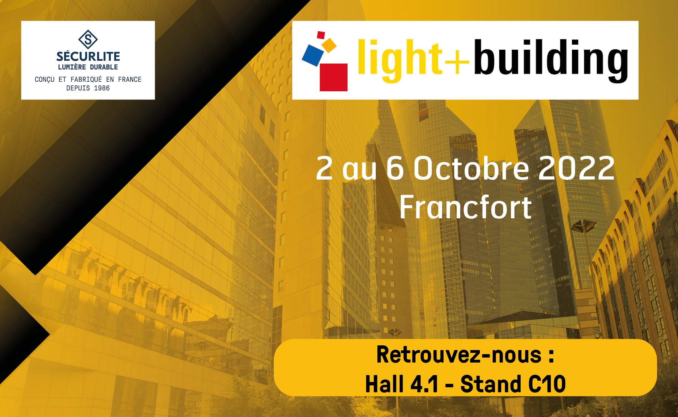  Rendez-vous au Salon Light & Building à Francfort