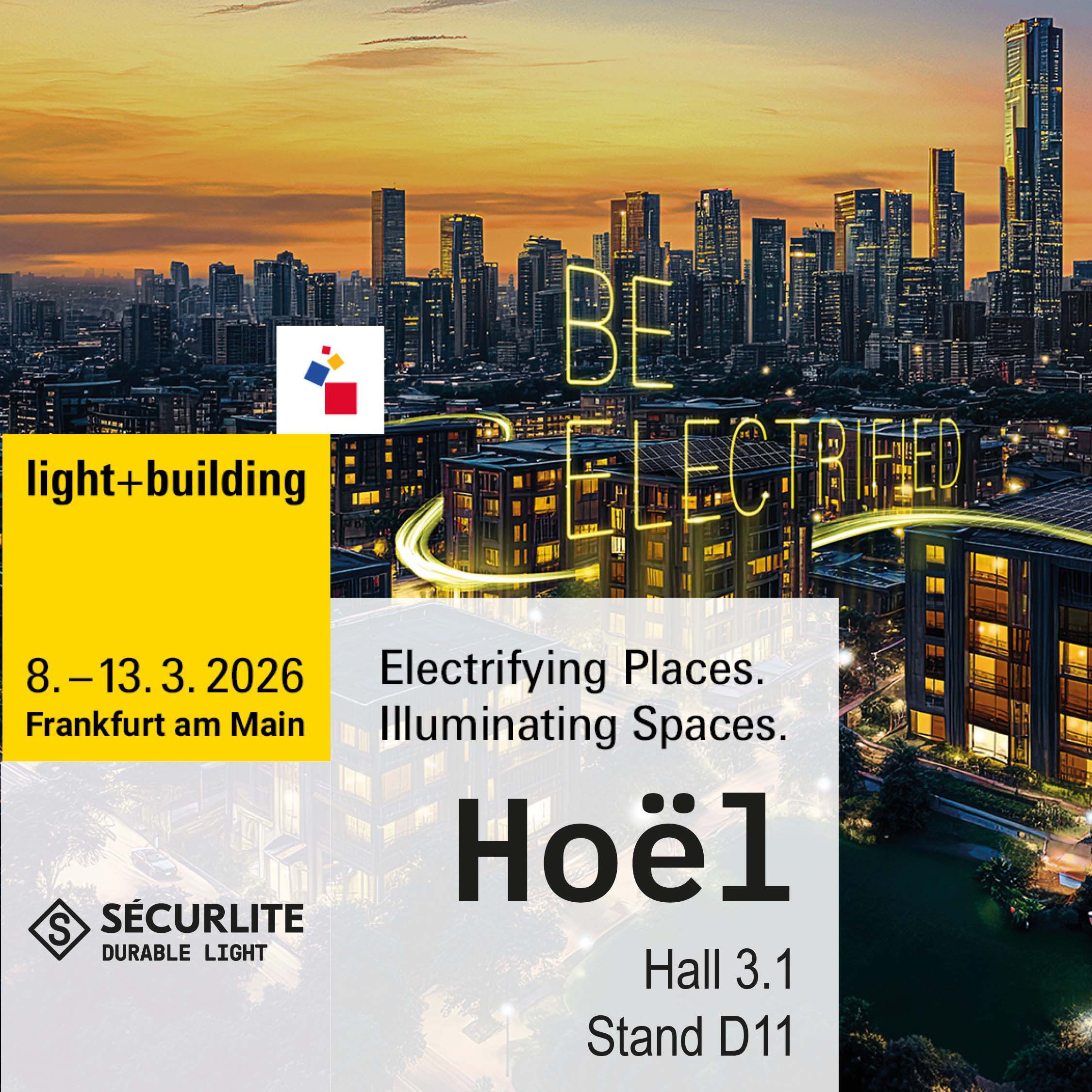 See you at the Light & Building trade fair in Frankfurt 